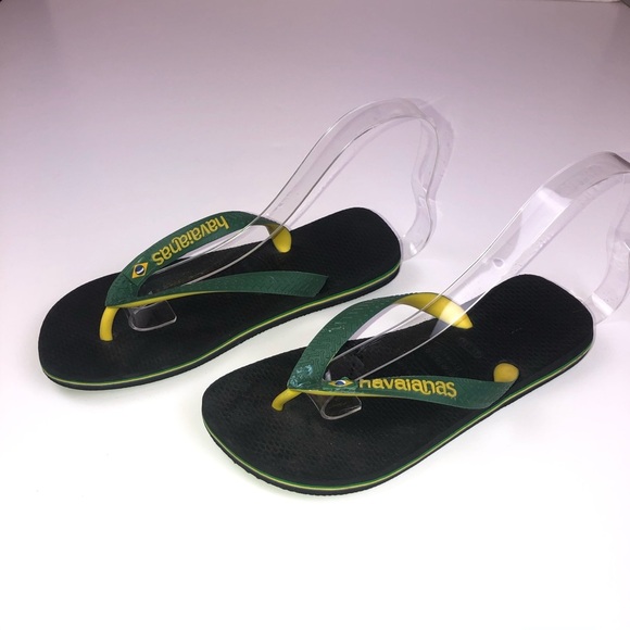 Havaianas Green yellow Flip Flop Kids Sandal - Picture 2 of 13